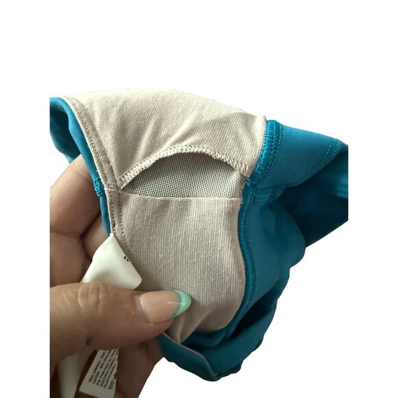 Lululemon Energy High Neck Longline Zip Bra Sz 4 Hawaiian Blue NWT Discontinued - Picture 6 of 16